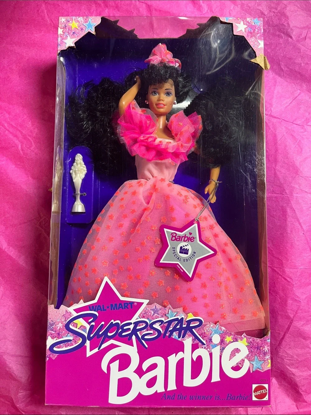 1993 Mattel Wal-Mart Superstar Barbie (African American Special Edition) 10711